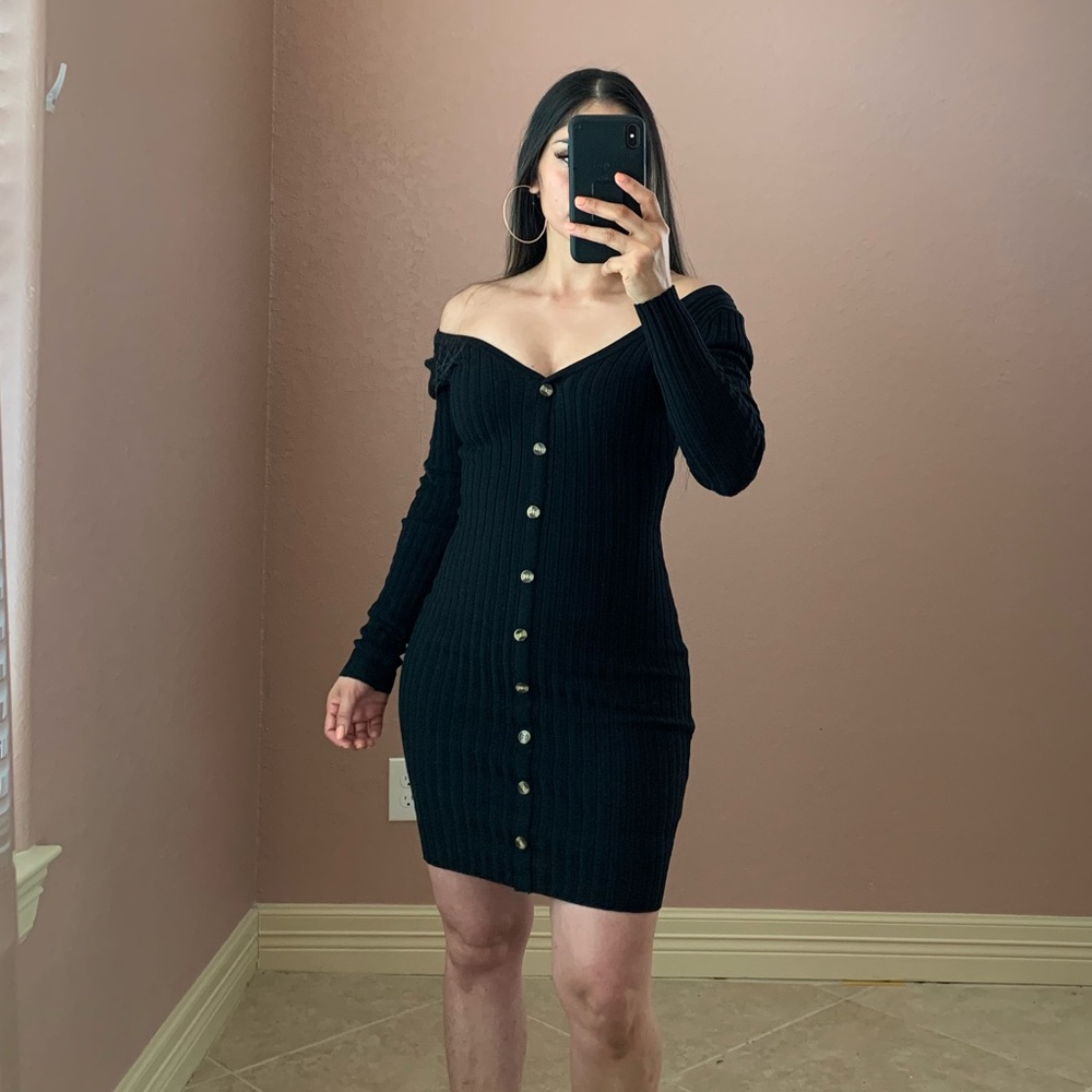 ZOE Ribbed Dress - Picture 3 of 4
